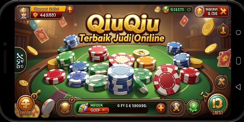 Tampilan gameplay QiuQiu yang seru dan interaktif.