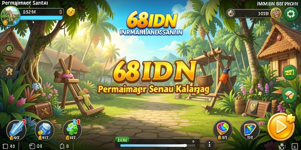 Tampilan gameplay menarik dan santai dari 68IDN.