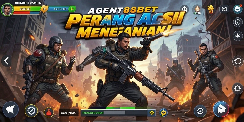 Tangkapan layar utama AGENT88BET menampilkan pertempuran yang mendebarkan.
