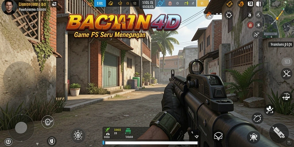 Tangkapan layar menunjukkan aksi gameplay intens di BACAN4D.