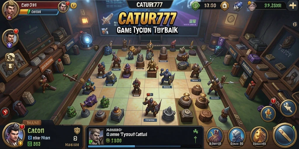 Tampilan menarik dari gameplay Tycoon CATUR777 yang menantang.