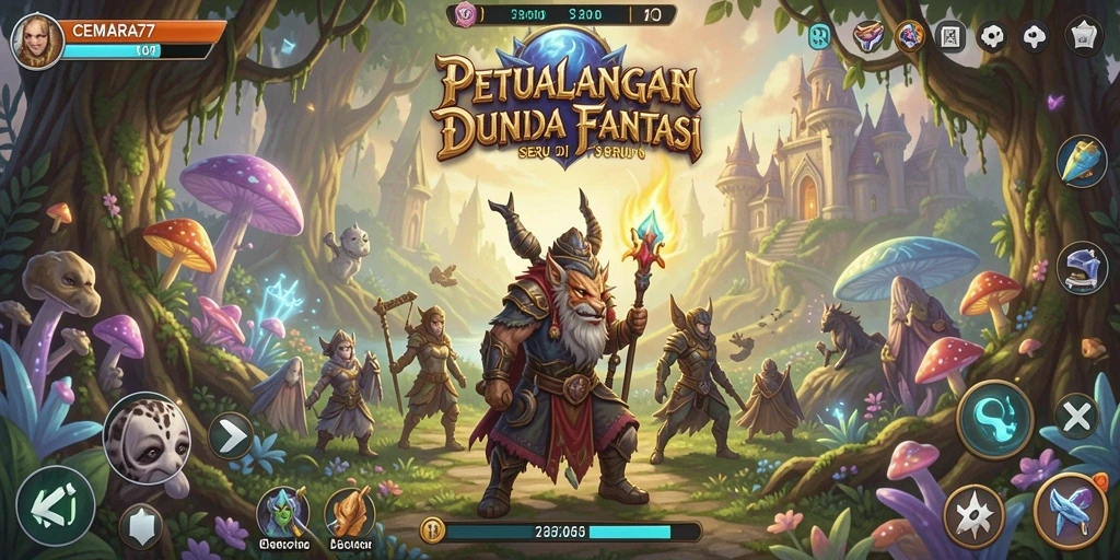 Tampilan menakjubkan dari gameplay CEMARA77 yang penuh petualangan.