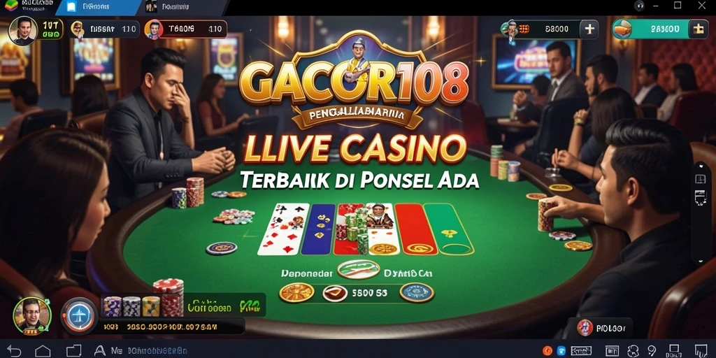 Tampilan menarik dari gameplay Live Casino di GACOR108.