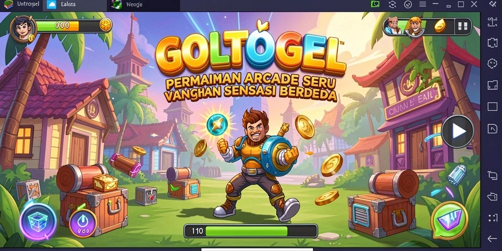 Tampilan gameplay GOLTOGEL yang penuh aksi dan tantangan.