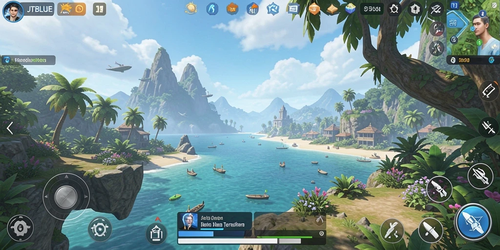 Tampilkan gameplay mendalam dalam dunia terbuka JTBLUE yang menakjubkan.