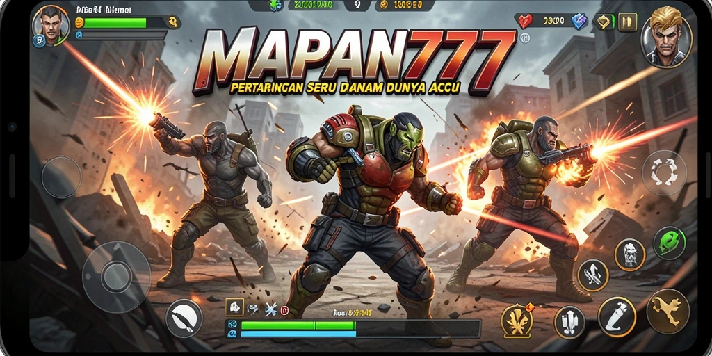 Tangkapan layar menunjukkan aksi mendebarkan dalam MAPAN777.