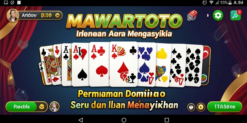Tampilan gameplay seru dalam permainan Domino MAWARTOTO.