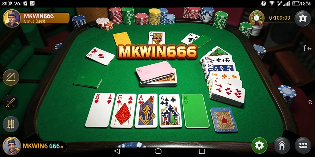 Tampilan seru permainan Gaple di MKWIN666.