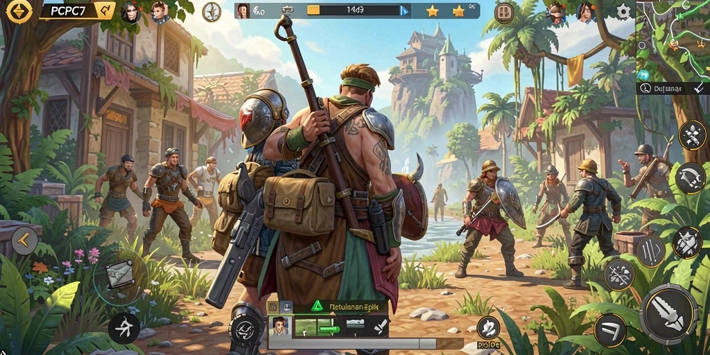 Tampilan gameplay menakjubkan dalam petualangan PCPC7.
