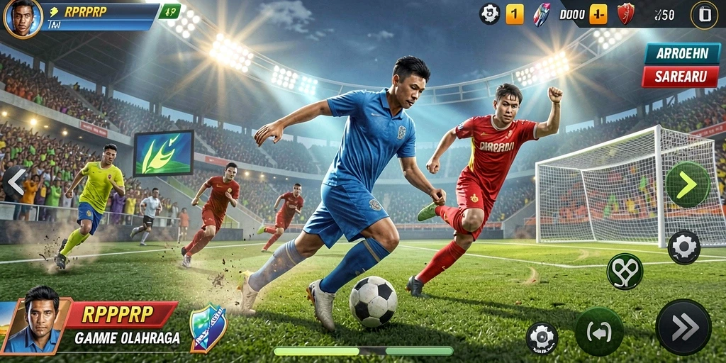 Tampilan gameplay RPRPRP yang penuh aksi dan seru.