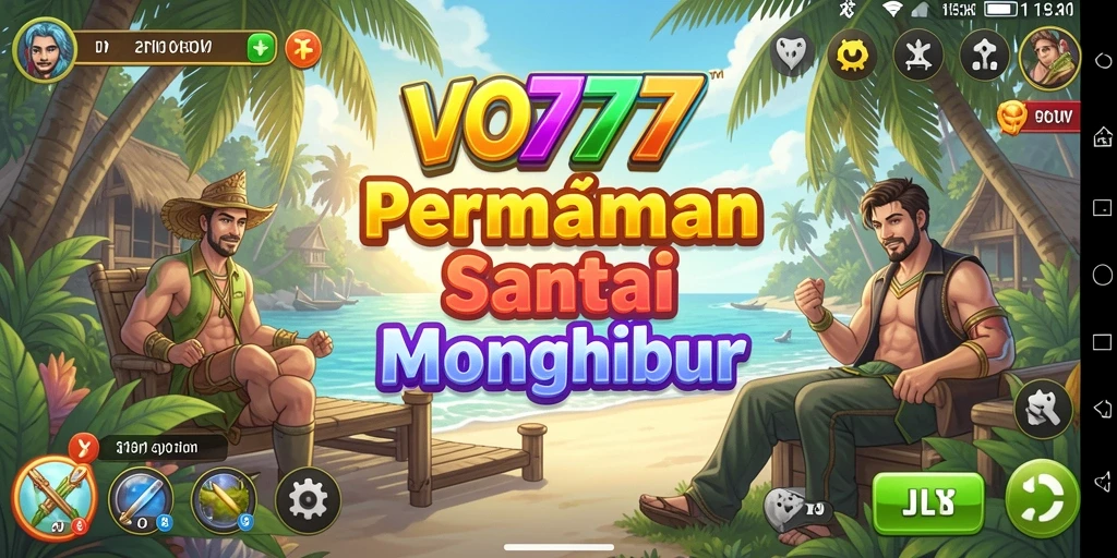 Tangkapan layar utama VO777 menampilkan gameplay santai yang menyenangkan.